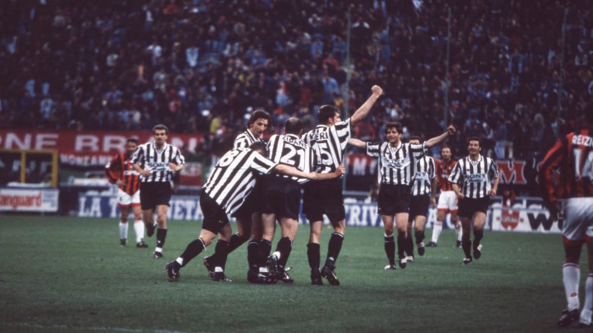 AC Milan 1, Juventus 6 (April 1997)